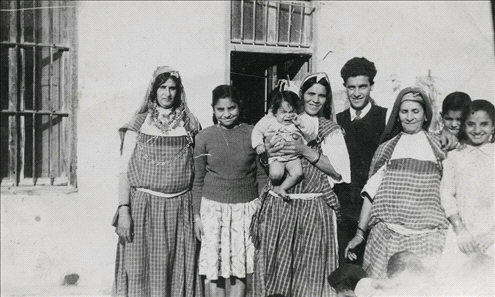 The Maymon family in Tunisia, at the city of Gabès, two years before ‘making Aliyah’ (immigrating to Israel).